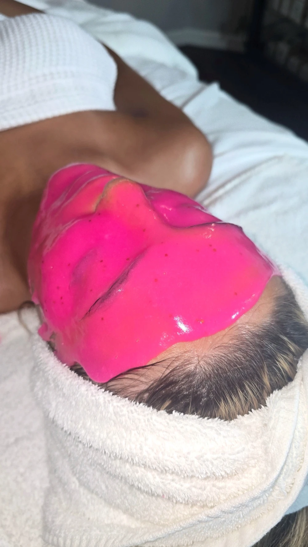 Deep hydration jelly mask demonstrating PolyLuronic™ technology with PGA and hyaluronic acid