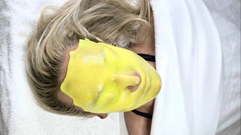 Professional jelly mask ingredient synergy showing electrolytes, marine extracts, and PolyLuronic™ hydration technology working together on skin